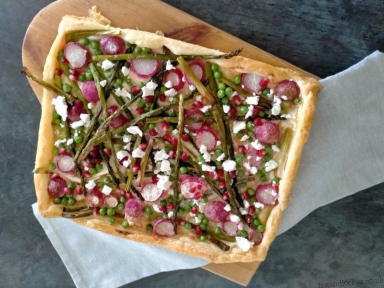 Vegan Feta and Asparagus Tart