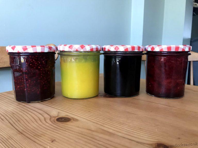 Homemade Jam (Raspberry, Strawberry and Cherry) & Vegan Lemon Curd Recipes