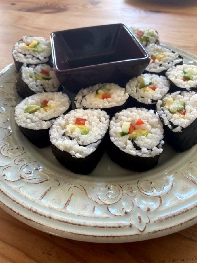 Homemade Vegan Sushi